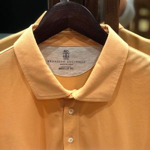 Preloved Brunello Cucinelli Men’s solid polo shirt